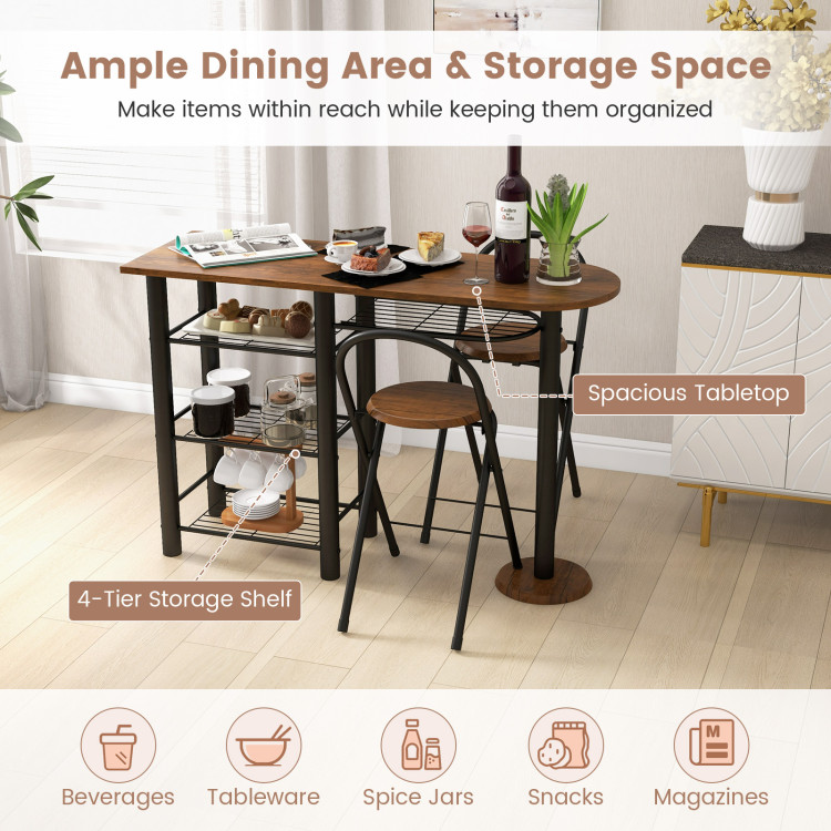 3 piece 2025 retro dining set